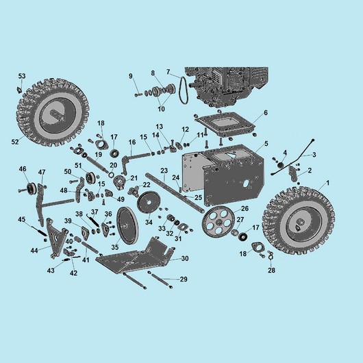 Фрикцион и привод колес Champion ST662E